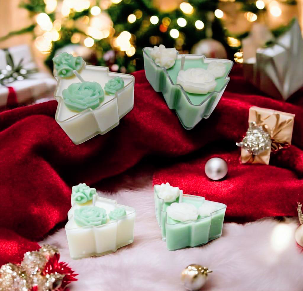 Tealight Scented Candles Xmas Special Set (4 in a pack) Green