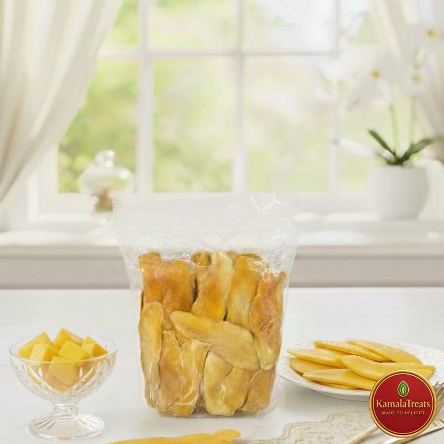 Dehydrated Sliced Mangoes (No Sugar Added)