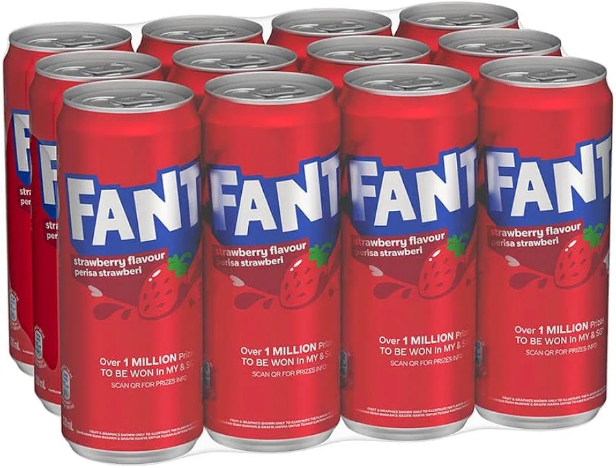 Fanta Strawberry Carton 12 Cans